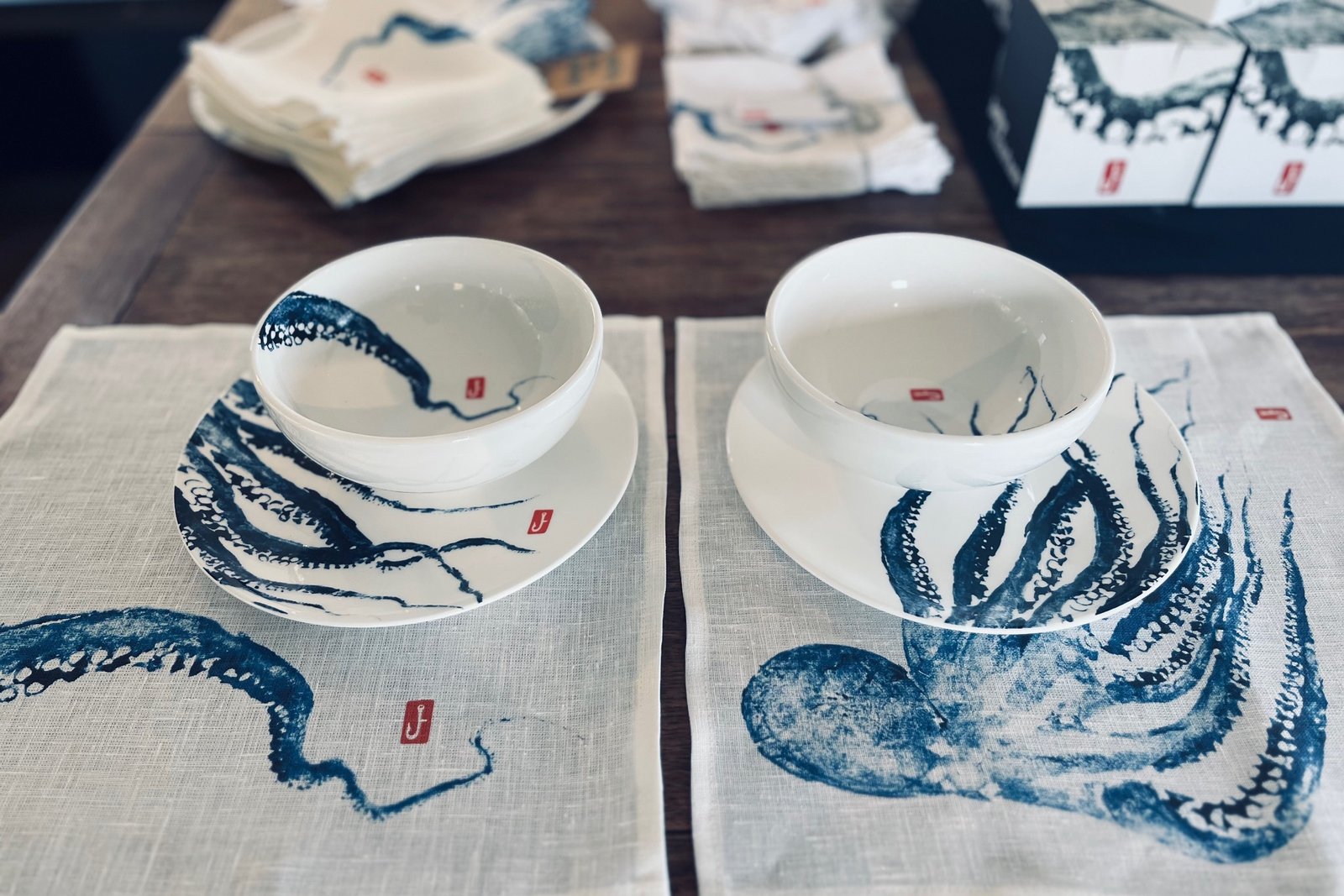 Ocean Themed Luxury Decor / Bespoke Superyacht Tableware / Nature Decor for Superyachts